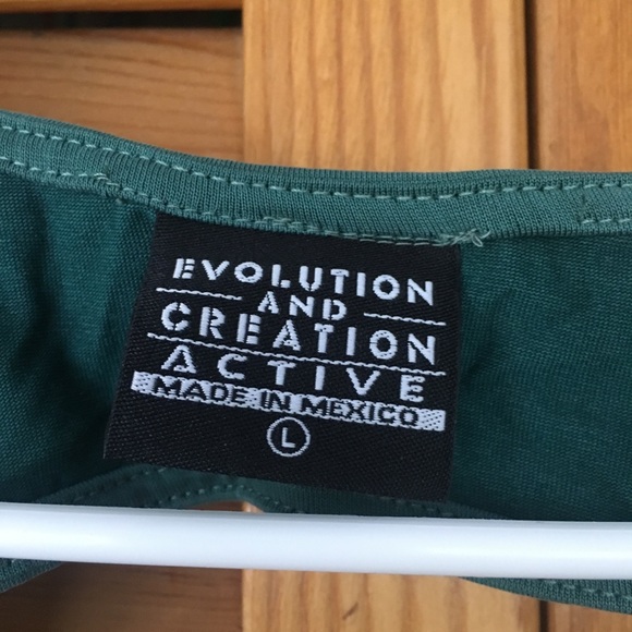 dark turquoise open back tank top - Picture 4 of 8